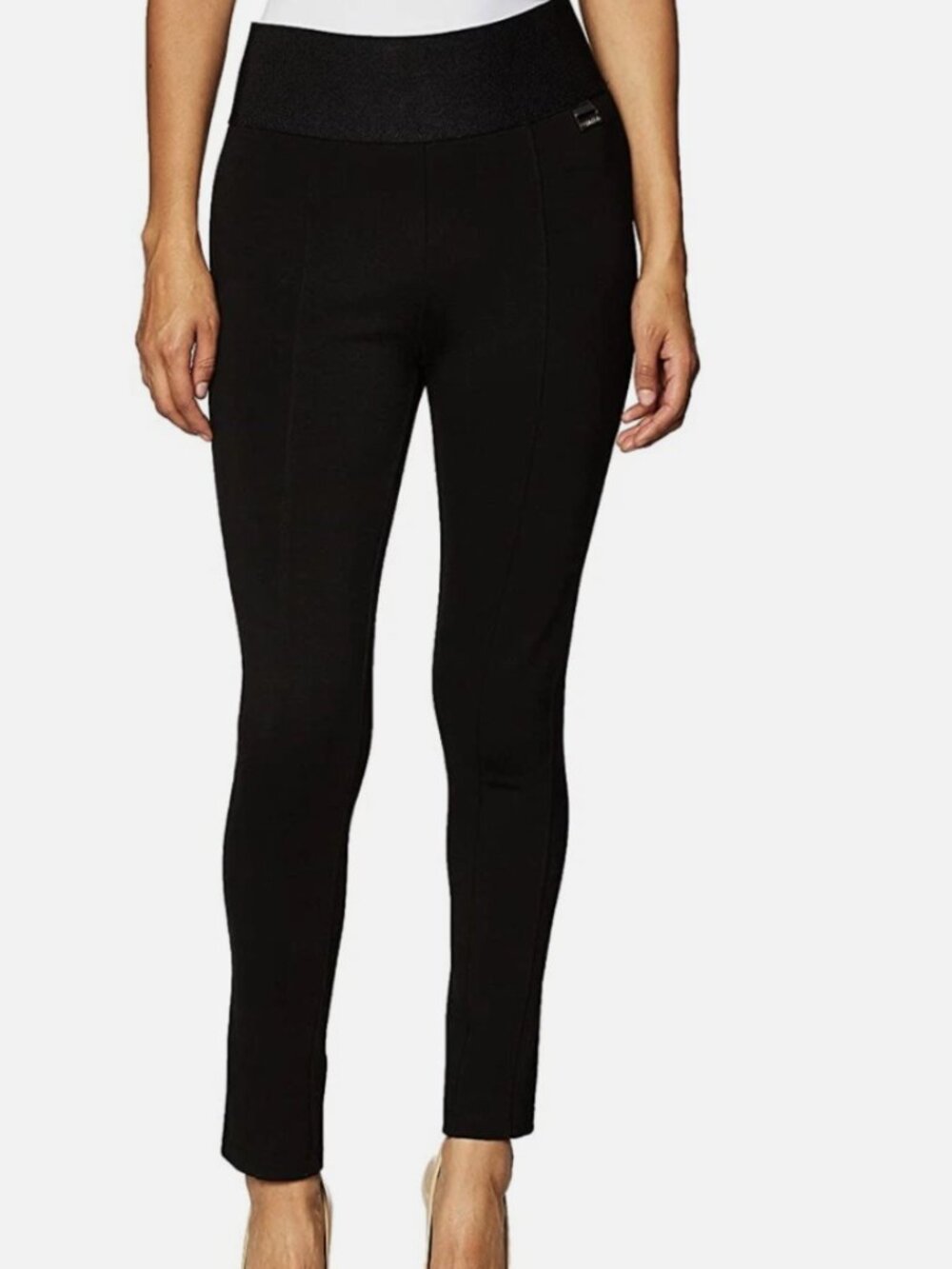 NWT Calvin Klein stretch Modern Slim pull on leggings / jeggings, Black, Sz S